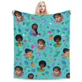 thumbnail image 1 of Manta de franela cálida y acogedora con encanto para sala de estar, dormitorio, cama, sofá, coche, mantas de vellón para todas las estaciones, regalos para niños, adolescentes y adultos, 40 x 30, 1 of 8