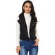 thumbnail image 1 of Chaleco de gamuza sintética para mujer, chaqueta de motorista sin mangas informal Negro L, 1 of 6