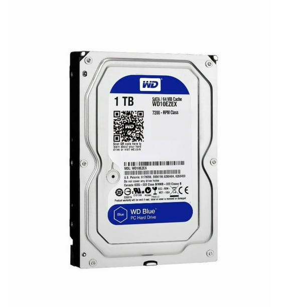 WD Blue 1TB Desktop Hard Disk Drive - RPM SATA 6 Gb/s 64MB Cache 3.5 - WD10EZEX -