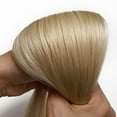 thumbnail image 5 of Benehair Clip-In Hair Extensions One Piece Human Hair Extensions 100% Remy Hair Weft 3/4 Full Head Straight Hair Blonde Invisible Seamless Weft, 5 of 13