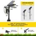 thumbnail image 2 of ROSHWEY Solar Outdoor Flood Light Led Spot Lights for Outside, Solar Wall Mounted Outdoor Lights, 2 of 8