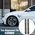 thumbnail image 2 of 2pcs Stainless Steel Wheel Hangers Alignment Pin Tire Studs Tool M14x1.5 Titanium Tone for Car, 2 of 6