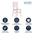 thumbnail image 3 of Flash Furniture HERCULES Child’s Pink Resin Party and Event Chiavari Chair for Commercial & Residential Use, 3 of 15