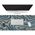 thumbnail image 2 of Extended Gaming Mouse Pad Large Desk Mat XXL 35.4x15.7in Mouse Pad Non-Slip Rubber Base Keyboard Pad Waterproof Desktop Mat for Laptop Computer Work Game Home Office-Boho Marble, 2 of 5