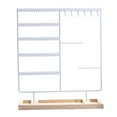thumbnail image 3 of fenteer Jewelry Rack Rings Jewelry Display Stand for Shops Live Broadcast Photography White, 3 of 8