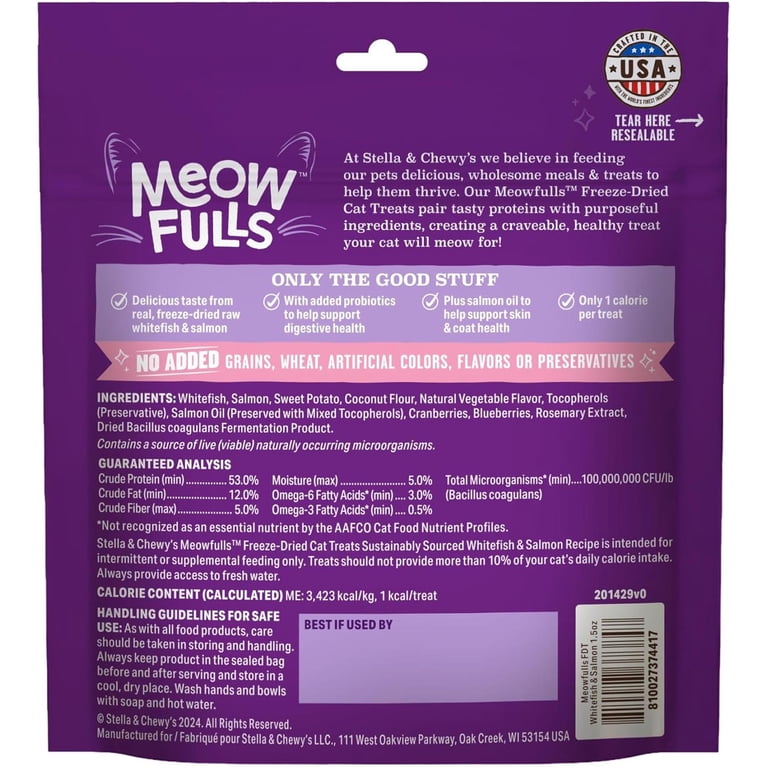 Stella & Chewy's Meowfulls Whitefish & Salmon Treats photo 3