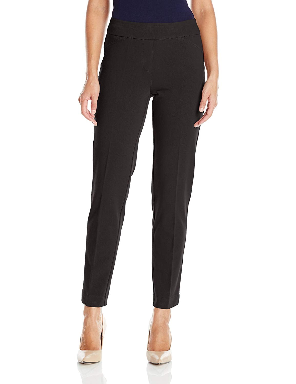 Slimsation - Womens Mid-Rise Ankle Pants Stretch 18 - Walmart.com ...
