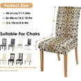 thumbnail image 6 of Chair Covers for Dining Room Set of 6, Stretch Dining Chair Cover 6 Pieces, Washable Kitchen Parsons Chair Slipcovers 6 Pack, Removable Seat Protector for Home and Party, 6 of 6