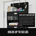 thumbnail image 3 of GORILLA GRIP Over Door Organizer Holds 50lbs 5 Shelf Hanger for Bedroom, Bathroom 58x15 Inches Black, 3 of 9