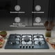 thumbnail image 5 of Parrilla A Gas AVERA AI5BN 5 Quemadores Panel Acero Inoxidable Negro, 5 of 10