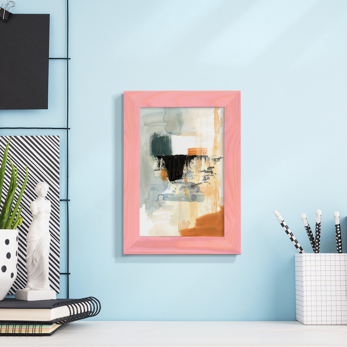 Seria IV - Framed Print w/glass - Sunset Pink