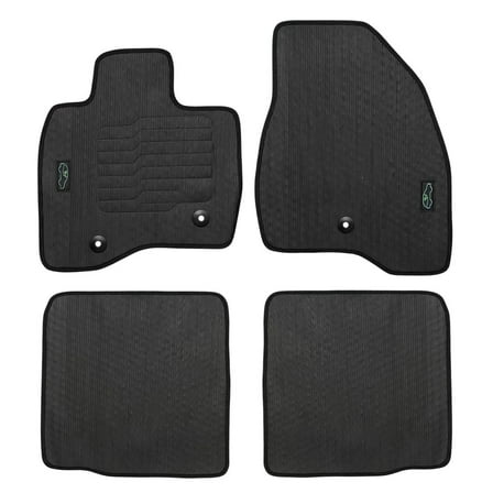 Floor Mats for 2015 to 2019 Ford Explorer with Safety Locks, Front and Rear, All Weather, Black - ecoMats