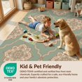thumbnail image 4 of Design&I 9'x12' Washable Area Rug Round Classic Repeating Border Geometric Accent Floor Covering for Great Room, Large Living Giant Skid-Resistant, 4 of 7