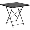 thumbnail image 1 of Scranton & Co Square Metal Folding Patio Dining Table in Black, 1 of 1