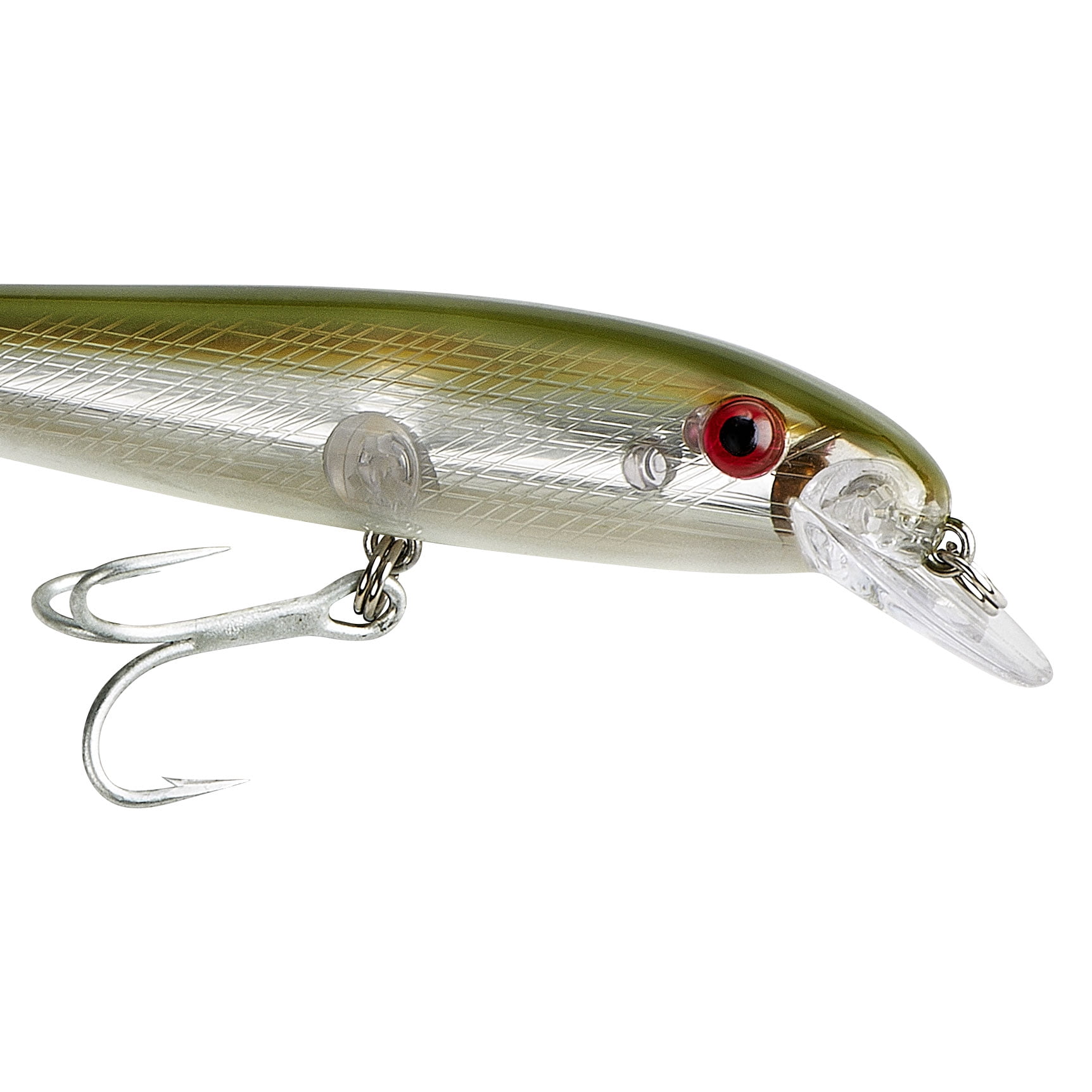 Bomber Windcheater Crankbait 4 1/2" Silver Green Back 3/4 oz.