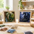 thumbnail image 3 of Adult Relaxing Hand‑Punch Craft Kit, Mythic Dragon Realms 3D Fabric Poke Wall Art Set, Pre‑Cut Fabric Squares with Wooden Frame, Fantasy Home Ornament for Dragon Lovers, 3 of 4