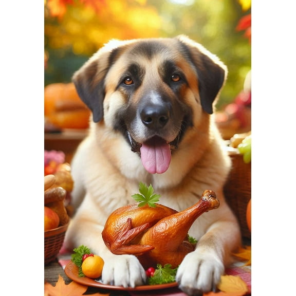 Anatolian Shepherd - Best of Breed DCR Thanksgiving House Flag 28" x 40"