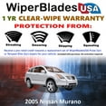 thumbnail image 2 of 2005 Nissan Murano Beam Wiper Blades Wipers w/1yr Warranty (Set of 2), 2 of 5