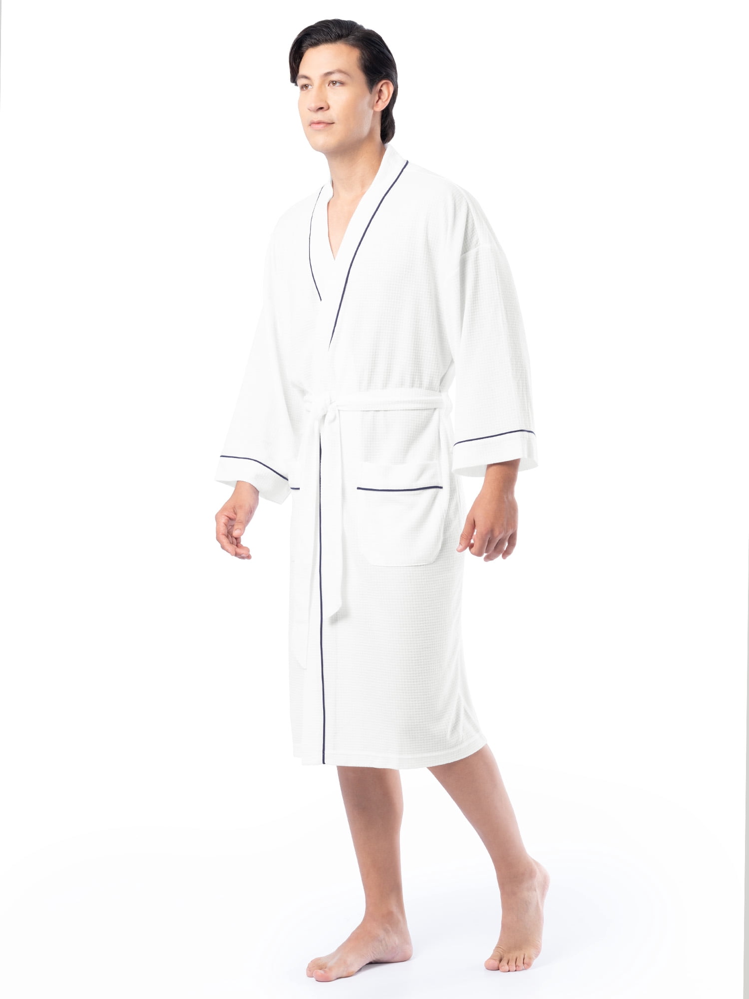 Fruit of the Loom Mens Beyondsoft Waffle Robe, One Size Fits Most and 2X/3X