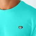 thumbnail image 4 of Dalix Lil Matcha Embroidered Cotton Tee Lightweight Jersey Mens in Teal 2XL XX-Large, 4 of 4
