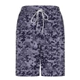 thumbnail image 4 of KIHOUT Men's Camo Print 2-in-1 Swim Trunks - 95% Polyester 5% Spandex, Drawstring Elastic Waist, Lined with Pockets for Beach, Pool and Summer Casual Wear, 4 of 6