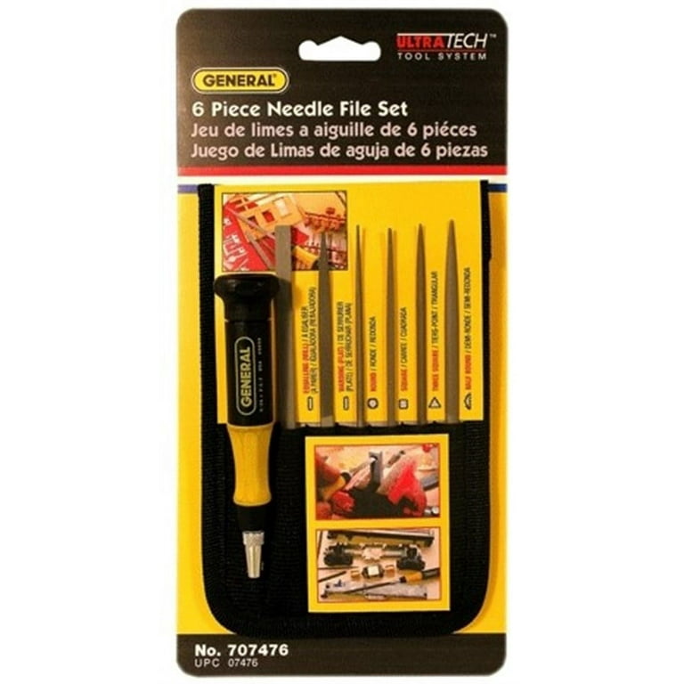 General Tools 707476 6-Piece Swiss Pattern Needle File Set