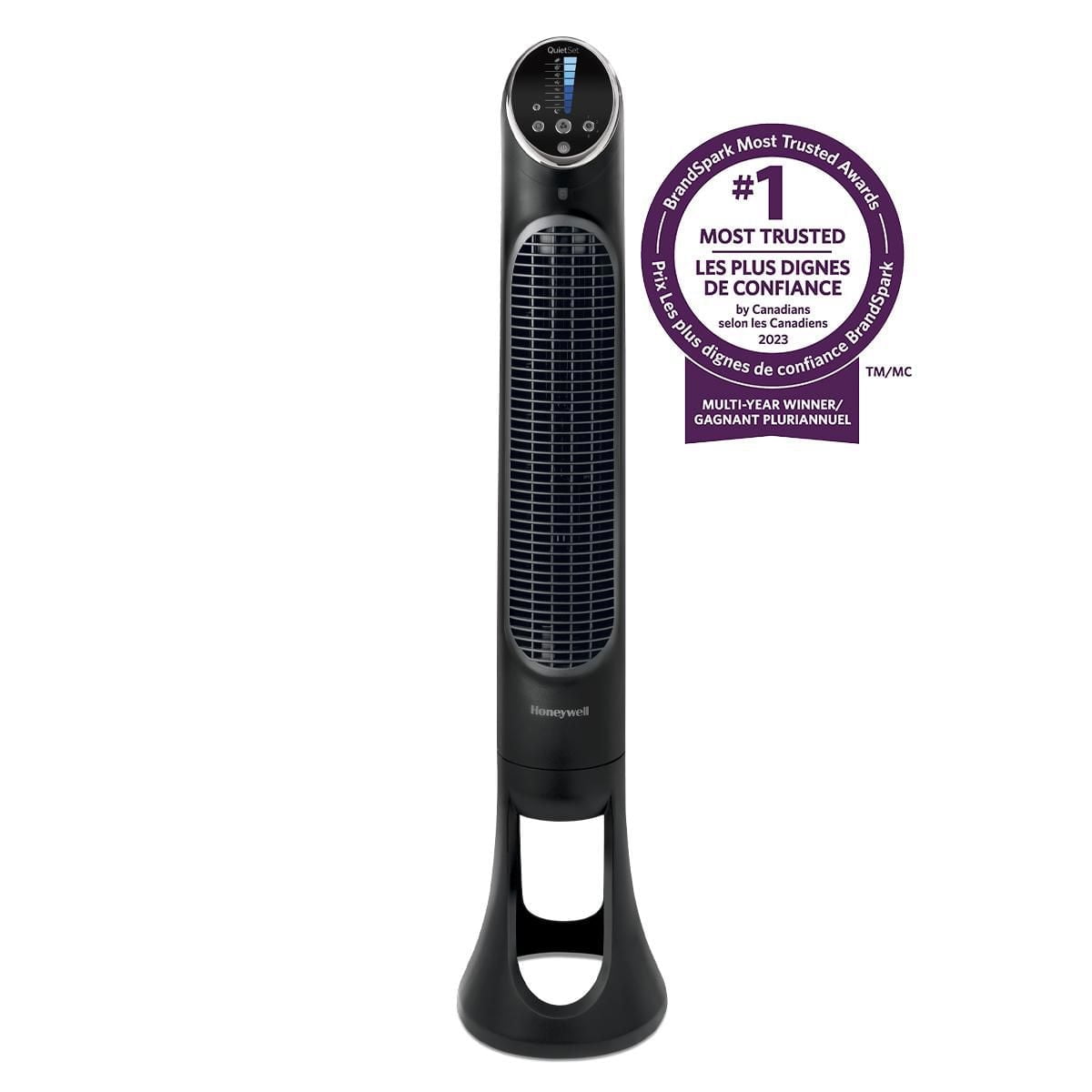 Honeywell HYF290BC QuietSet® 8 Whole Room 40" Tower Fan with 8 Speeds, Black