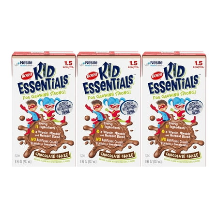 Kid Essentials Balanced Nutritional Drink, Chocolate Craze 8 Fl Oz (Pack of 3)