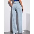 thumbnail image 2 of U.Vomade Women's High Rise Jeans Ladies Wide Leg Jeans, 2 of 6