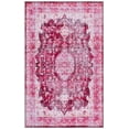 thumbnail image 2 of SAFAVIEH Tucson Rorie Medallion Machine Washable Area Rug, Burgundy/Pink, 4' x 6', 2 of 13