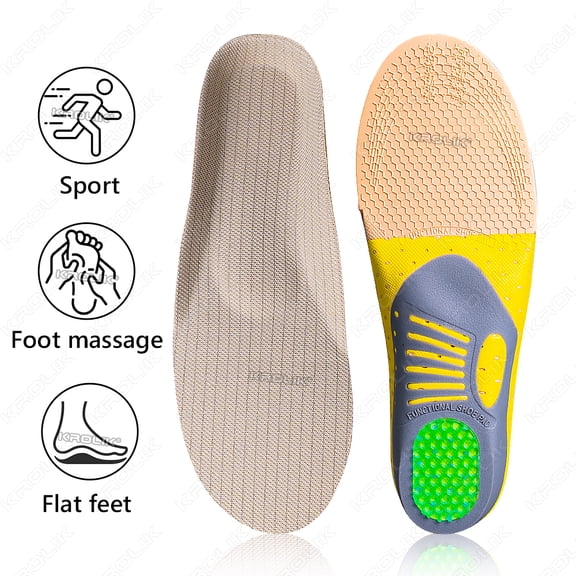 1Pair Orthopedic Insoles Orthotics Flat Foot Health Sole Pad for Shoes Insert Arch Support Pad Plantar Fasciitis Feet Care Pads