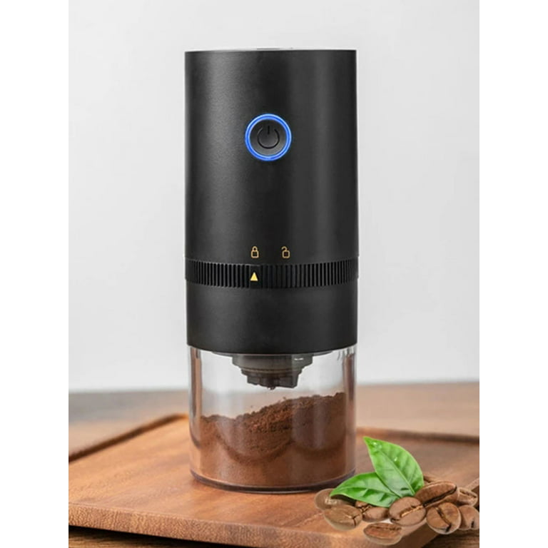 Electric Conical Burr Coffee Grinder Mni Portable Cordless Rechargeable  Espresso Travel Coffee Bean Grinder Stainless Steel Coffee Maker with 15  Fine