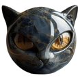 thumbnail image 1 of Figura Escultura Piedra Gato Curación Tallada para Amantes Los Gatos Negros, 1 of 2