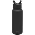 thumbnail image 2 of Simple Modern Insulated Water Bottle with Straw Lid 1 Liter Reusable Wide Mouth Stainless Steel Flask Thermos, 32oz, Midnight Black, 2 of 7