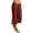 Wine, variant on wyat Capri Pants for Women Cotton Linen Lightweight Casual Loose Elastic Waist Drawstring Wide Leg Capris Trousers with Pocket