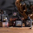 thumbnail image 3 of LED Halloween Decorative Candle Oil Lamp Handheld Creative Retro Pumpkin Lamp Decoration (Scarecrow), 3 of 7