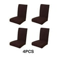 thumbnail image 4 of fastboy 4pack/lot et Chaises de Style avec Chaise Extensible Couvre Haute Élasticité Antidérapant Brun Foncé, 4 of 6