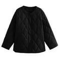 thumbnail image 5 of Veste en Denim Matelassée pour Femmes, Légère, Boutonnée, Rembourrée, Isolée, avec Poches, 5 of 5