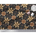 thumbnail image 2 of Soimoi Velvet Fabric Dot & Floral Decorative Print Sewing Fabric Yard 58 Inch Wide, 2 of 3
