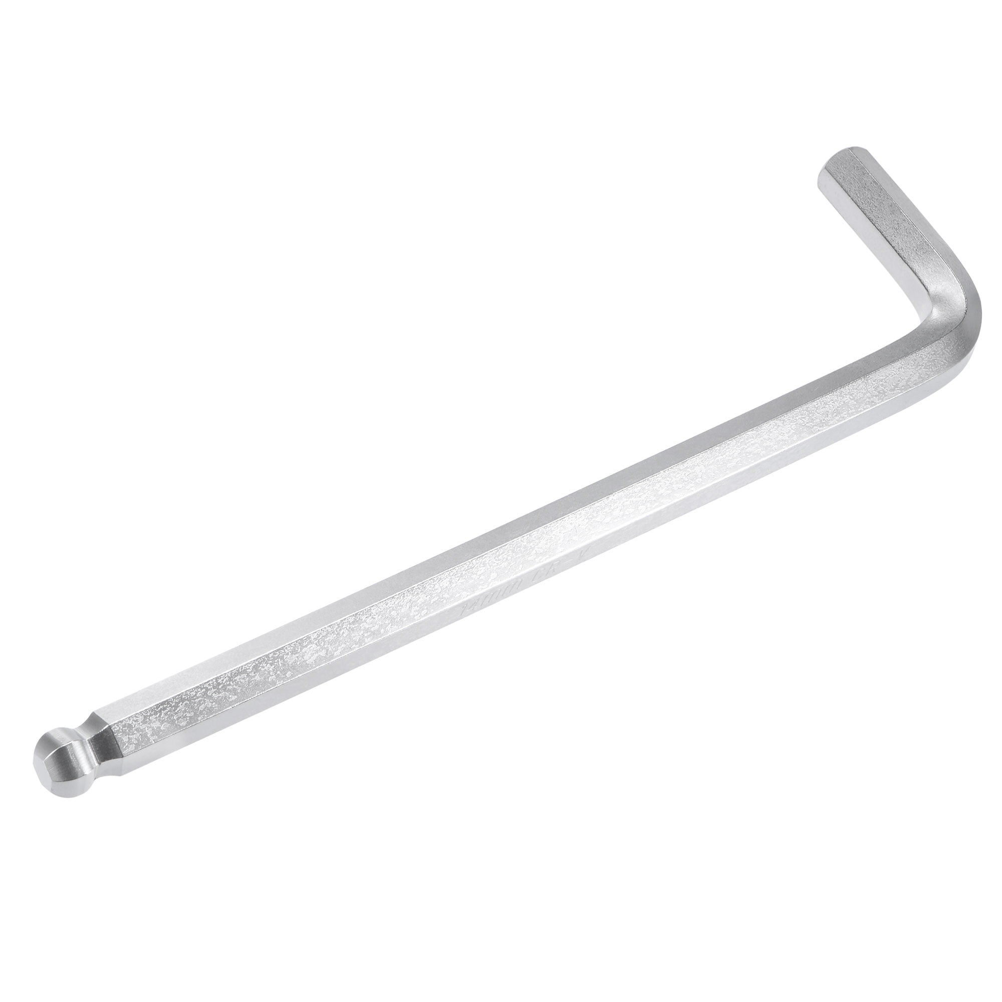 Unique Bargains Ball End Hex Key Wrench L Shaped Long Arm CR-V Silver 10.63"