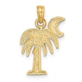 thumbnail image 5 of Auriga Fine Jewelry 14K Yellow Gold Polished Charleston Palm Tree Charm (Length - 17.75 mm, Width - 12.79 mm), 5 of 6
