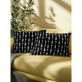 thumbnail image 5 of Outdoor Pillows Waterproof, Black Arrows Bedding Throw Pillows with Insert for Couch Sofa Bed, Modern Abstract Art Ethnic Tribal 12x20 Inch Pillowcases Decorative Camping Patio Pillow Set of 1, 5 of 8
