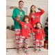 thumbnail image 3 of Conjunto de pijama a juego para niños, ropa de dormir con Top de dibujo de alce y pantalones de manga larga, 2 piezas, regalo de Navidad, 3 of 4