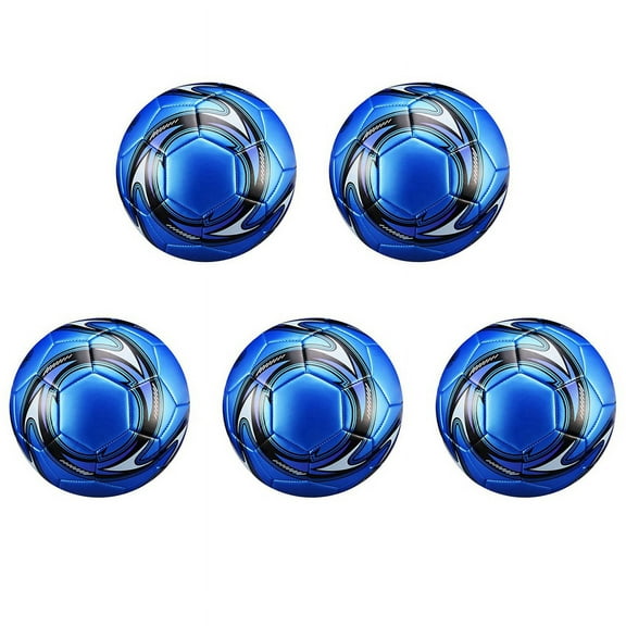 5X Professional Soccer Ball Size 5 Official Soccer Training Football Ball Competition Outdoor Football Blue,5 x soccer ball,Blue