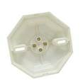 thumbnail image 4 of OULII Lamp Holder Socket Light Bulb Base Octagon White 1Pack, 4 of 5