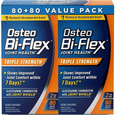 Osteo Bi-Flex Triple Strength Twin, 80 Count, 2pack