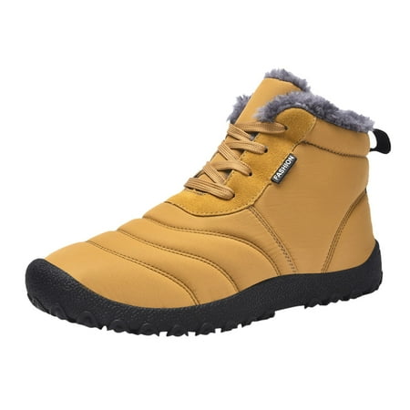 

Women S Snow Boots Couple Autumn Winter Fashion Plus Wool Thickened High Top Warm Cotton For Men Soft Soled Lace Up Boots