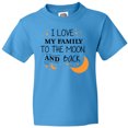 thumbnail image 3 of Inktastic I Love My Family to the Moon and Back Youth T-Shirt, 3 of 5