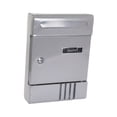 thumbnail image 2 of Luzkey Wall Mount Mailboxes for Outside Letterbox Lockable Large Capacity Easy Installation Magazines Post Postbox for External Gate Gray, 2 of 8