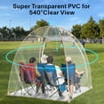thumbnail image 5 of 2-Person Pop Up Weather-Resistant Pod Sports Tent - Instant Weatherproof Shelter, 63"x63"x64", Clear 540° Panoramic View, Lightweight & Portable for Winter, Fishing, Camping, and Outdoor Events, 5 of 13